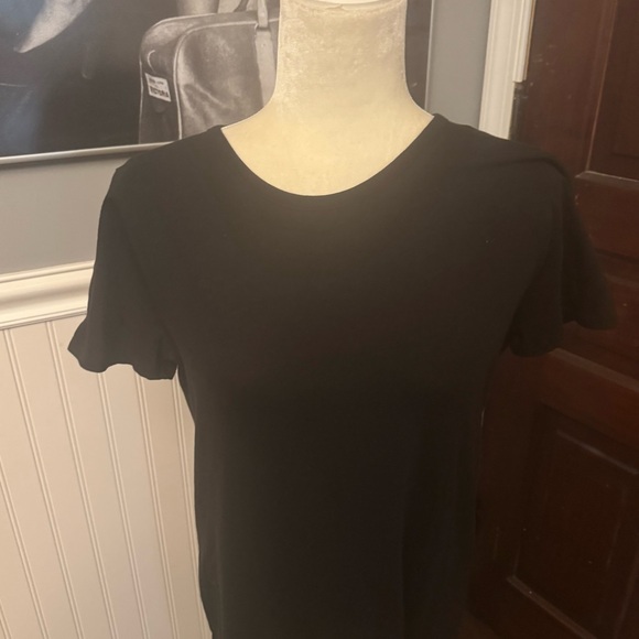 JCrew Black Tshirt Dress 100% Cotton Short Sleeves Size Medium NWT - Picture 3 of 7